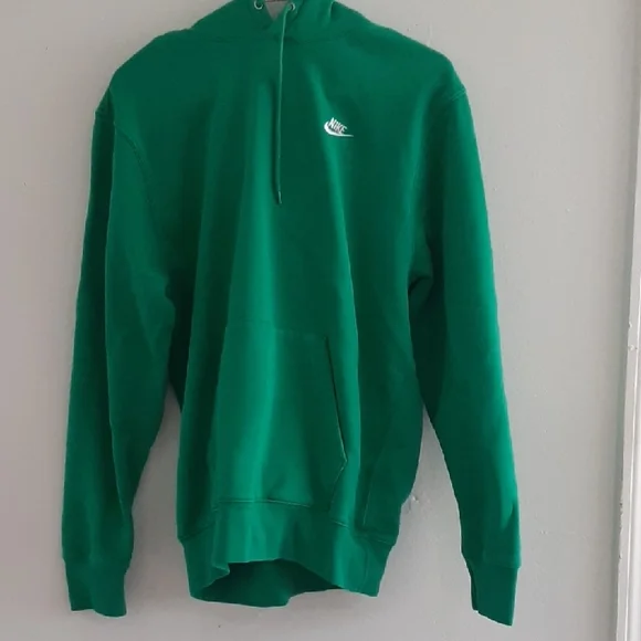 Nike Club Men's Fleece Pullover Green Hoodie - Picture 3 of 16